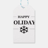 Kerst Gelukkig Feest Maatwerk Geschenk Prettig Ker Cadeaulabel (Achterkant)