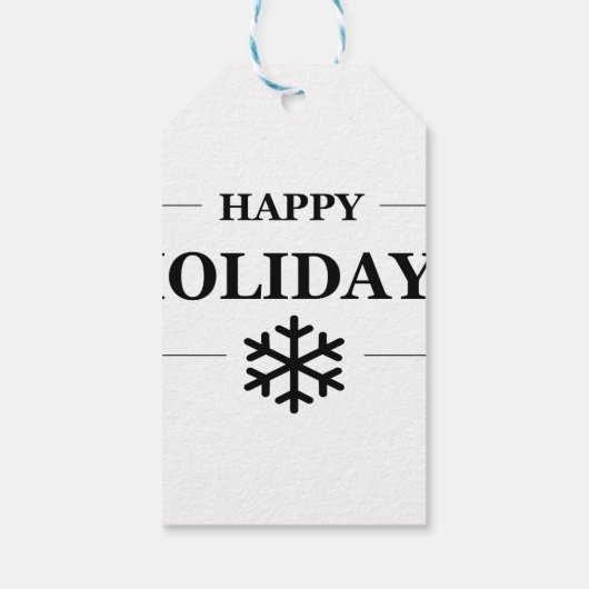 Kerst Gelukkig Feest Maatwerk Geschenk Prettig Ker Cadeaulabel (Achterkant)