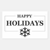 Kerst Gelukkig Feest Maatwerk Geschenk Prettig Ker Rechthoekige Sticker (Voorkant)