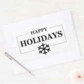 Kerst Gelukkig Feest Maatwerk Geschenk Prettig Ker Rechthoekige Sticker (Envelop)