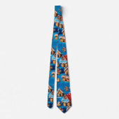 Kerst gember Cookies Houses Trees Vakantie deco Stropdas (Achterkant)