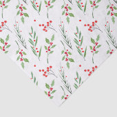 Kerst gemengd botanisch patroon tissuepapier (Detail)