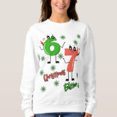 Kerst Gen Alpha 6 7 Meme Cartoon  Trui (Voorkant)