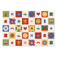 Kerst Geometrisch patroon cadeau