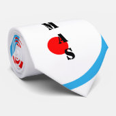 Kerst Geometrisch Rood Groen Blauw Stropdas (Opgerold)