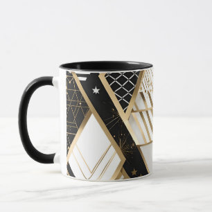 kerst geometrische vormen koffiemok mok