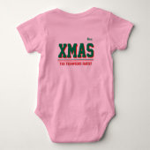 Kerst gepersonaliseerd Baby Jersey Bodysuit kleur (Achterkant)