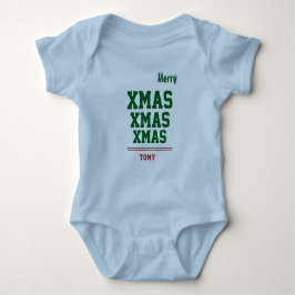 Kerst gepersonaliseerd Baby Jersey Bodysuit kleur