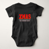 Kerst gepersonaliseerd Baby Jersey Bodysuit kleur (Achterkant)