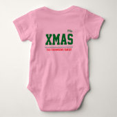 Kerst gepersonaliseerd Baby Jersey Bodysuit kleur (Achterkant)
