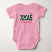 Kerst gepersonaliseerd Baby Jersey Bodysuit kleur (Achterkant)