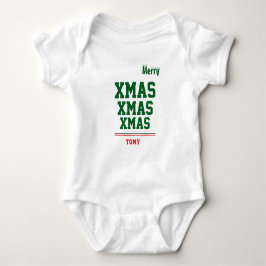 Kerst gepersonaliseerd Baby Jersey Bodysuit kleur