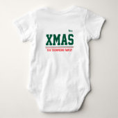 Kerst gepersonaliseerd Baby Jersey Bodysuit kleur (Achterkant)