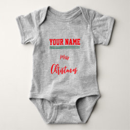 Kerst gepersonaliseerd Baby Jersey Onesie kleur Romper