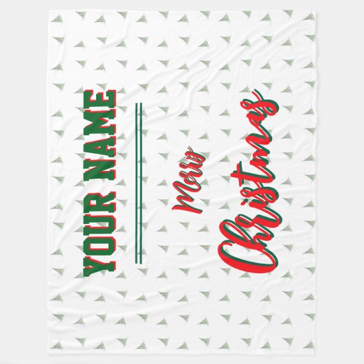 kerst, gepersonaliseerd, Gooi, Fleece & Sherpa (Voorkant)