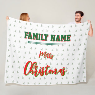 kerst, gepersonaliseerd, Gooi, Fleece & Sherpa Deken
