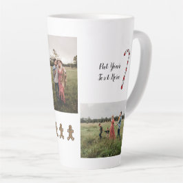 Kerst Gepersonaliseerde 3 foto koffie Mok