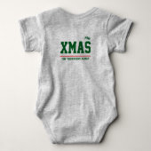 Kerst gepersonaliseerde Baby Jersey Bodysuit (Achterkant)