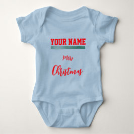 Kerst gepersonaliseerde Baby Jersey Bodysuit kleur