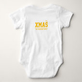 Kerst gepersonaliseerde Baby Jersey Bodysuit kleur (Achterkant)
