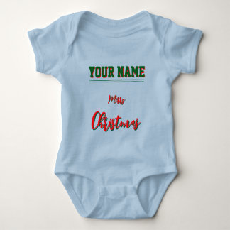 Kerst gepersonaliseerde Baby Jersey Bodysuit kleur
