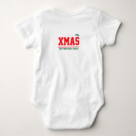 Kerst gepersonaliseerde Baby Jersey Bodysuit kleur