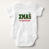 Kerst gepersonaliseerde Baby Jersey Bodysuit kleur (Achterkant)