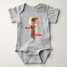 Kerst gepersonaliseerde Baby Jersey Bodysuit kleur
