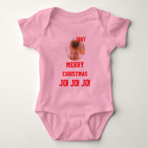 Kerst gepersonaliseerde Baby Jersey Bodysuit kleur