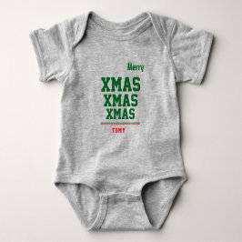 Kerst gepersonaliseerde Baby Jersey Bodysuit kleur