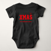 Kerst gepersonaliseerde Baby Jersey Bodysuit kleur (Achterkant)