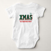Kerst gepersonaliseerde Baby Jersey Bodysuit kleur (Achterkant)