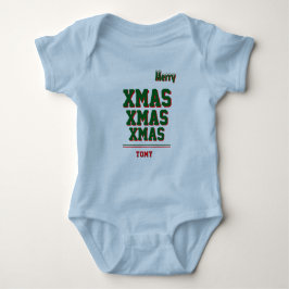 Kerst gepersonaliseerde Baby Jersey Bodysuit kleur