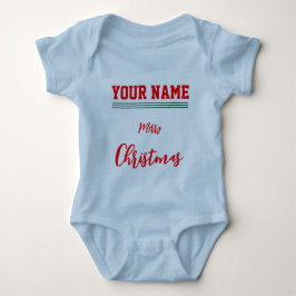 Kerst gepersonaliseerde Baby Jersey Bodysuit kleur