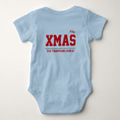 Kerst gepersonaliseerde Baby Jersey Bodysuit kleur (Achterkant)