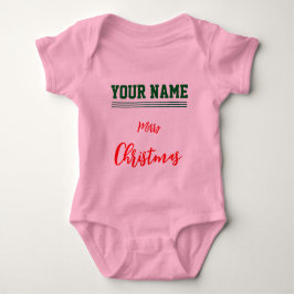 Kerst gepersonaliseerde Baby Jersey Bodysuit kleur