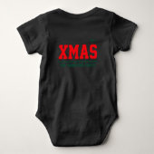 Kerst gepersonaliseerde Baby Jersey Bodysuit kleur (Achterkant)