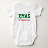 Kerst gepersonaliseerde Baby Jersey Bodysuit kleur (Achterkant)