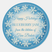 Kerst Gepersonaliseerde Custom Labels Vakantie (Voorkant)