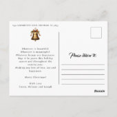 Kerst gepersonaliseerde foto Briefkaart (Achterkant)