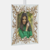 Kerst Gepersonaliseerde Foto Glas Ornament (Voorkant Rechts)