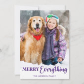 Kerst Gepersonaliseerde foto Vrolijk alles Feestdagenkaart (Voorkant)