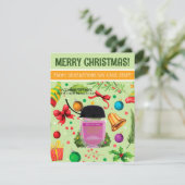 Kerst gepersonaliseerde kleine cadeau, cadeau Kaar Kaart (Staand voorkant)