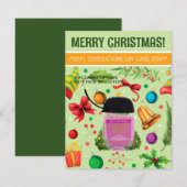 Kerst gepersonaliseerde kleine cadeau, cadeau Kaar Kaart (Voorkant / Achterkant)