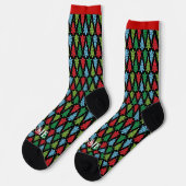 Kerst gepersonaliseerde naam novelty cadeau sokken (Links)