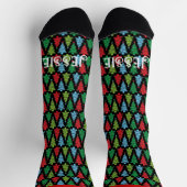 Kerst gepersonaliseerde naam novelty cadeau sokken (Top)