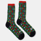 Kerst gepersonaliseerde naam novelty cadeau sokken (Rechts)
