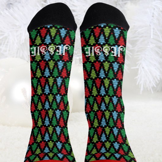 Kerst gepersonaliseerde naam novelty cadeau sokken