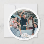 Kerst Gepersonaliseerde Zakelijke Corporate Logo Feestdagenkaart (Achterkant)