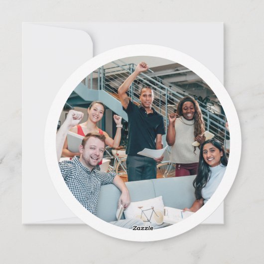 Kerst Gepersonaliseerde Zakelijke Corporate Logo Feestdagenkaart (Achterkant)